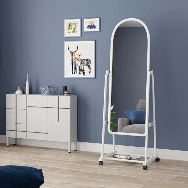 whole body classic mirror with stand and wheels