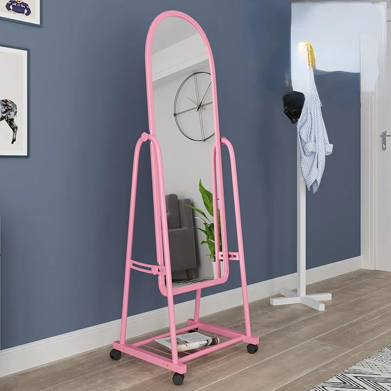 whole body classic mirror with stand and wheels